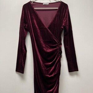 NEW Guberry Womes Velvet Long Sleeve Dress Sz Large